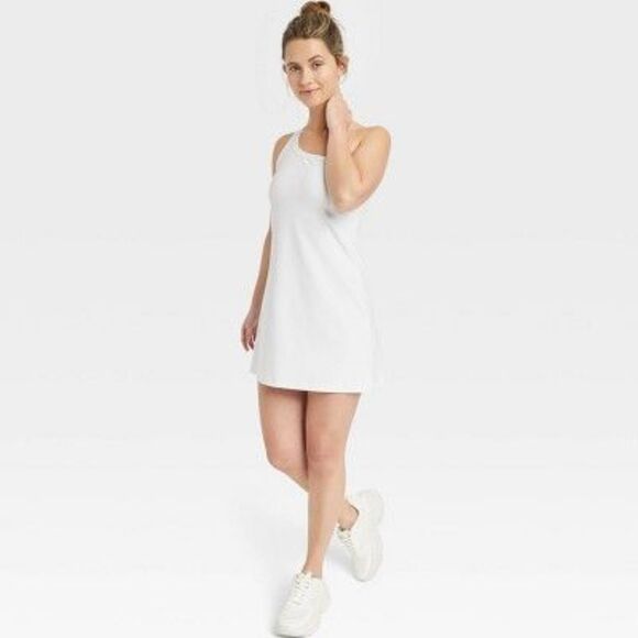 Women's Asymmetrical Dress - All in Motion White L - Picture 4 of 4